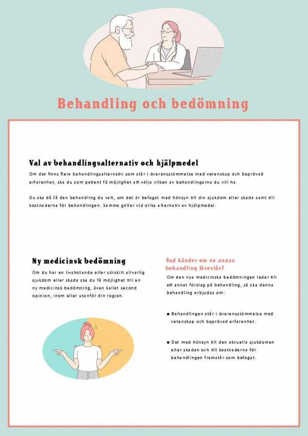 Behandling och bedömning samt ny medicinsk bedömning